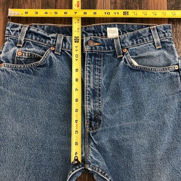 Levis 505 Jeans VTG 90s Orange Tab Relaxed Fit Straight Leg Distressed Waist 33 - Picture 12 of 16